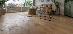 Eikenhouten vloer transparant wit