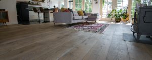 Houten kasteelvloer