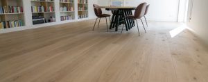 Witte eiken houten vloer
