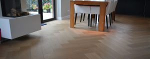 Duoplank visgraat met duidelijke nerftekening
