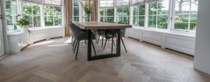 Hoge kwaliteit visgraat tapis vloer