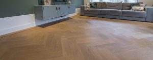 Lamel parket visgraat vloer