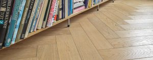 Visgraat vloer voor vloerverwarming