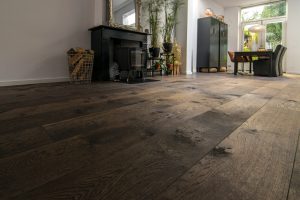 duurzame bruine houten vloer