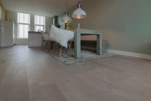Wit gerookte houten vloer