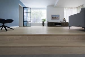 Witte vloer strak interieur