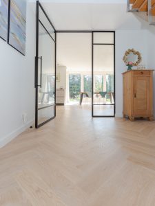 Visgraat parket vloer