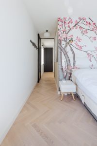 Moderne visgraat vloer